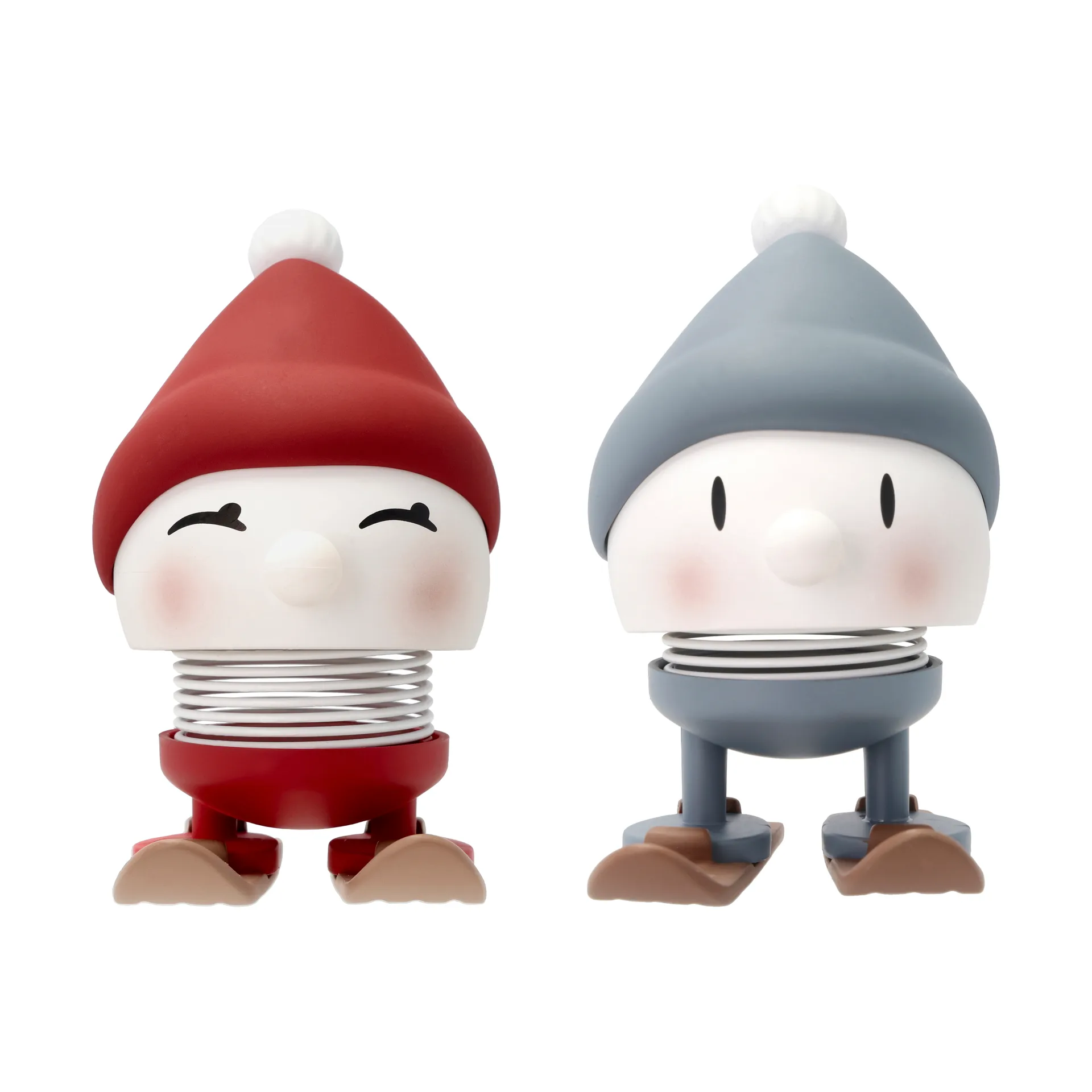 Hoptimist Skiing Bimble & Bumle S Figur 2-teiliges Set, Sky-Berry Hoptimist