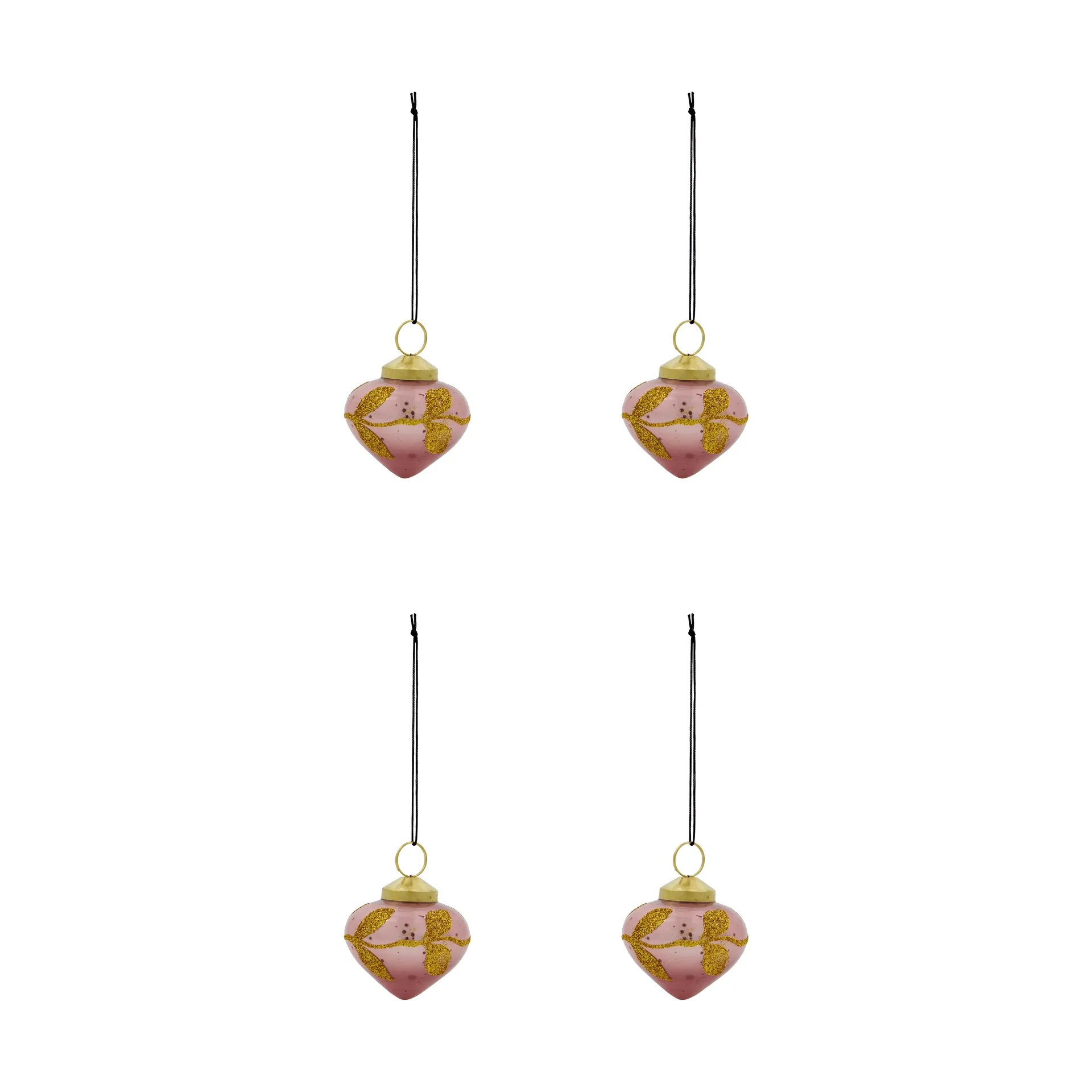 Amore Weihnachtsanhänger 4er Pack, Rosa House Doctor