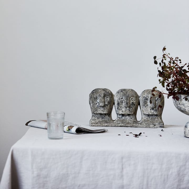 Ancient head Dekoration, Graubraun House Doctor