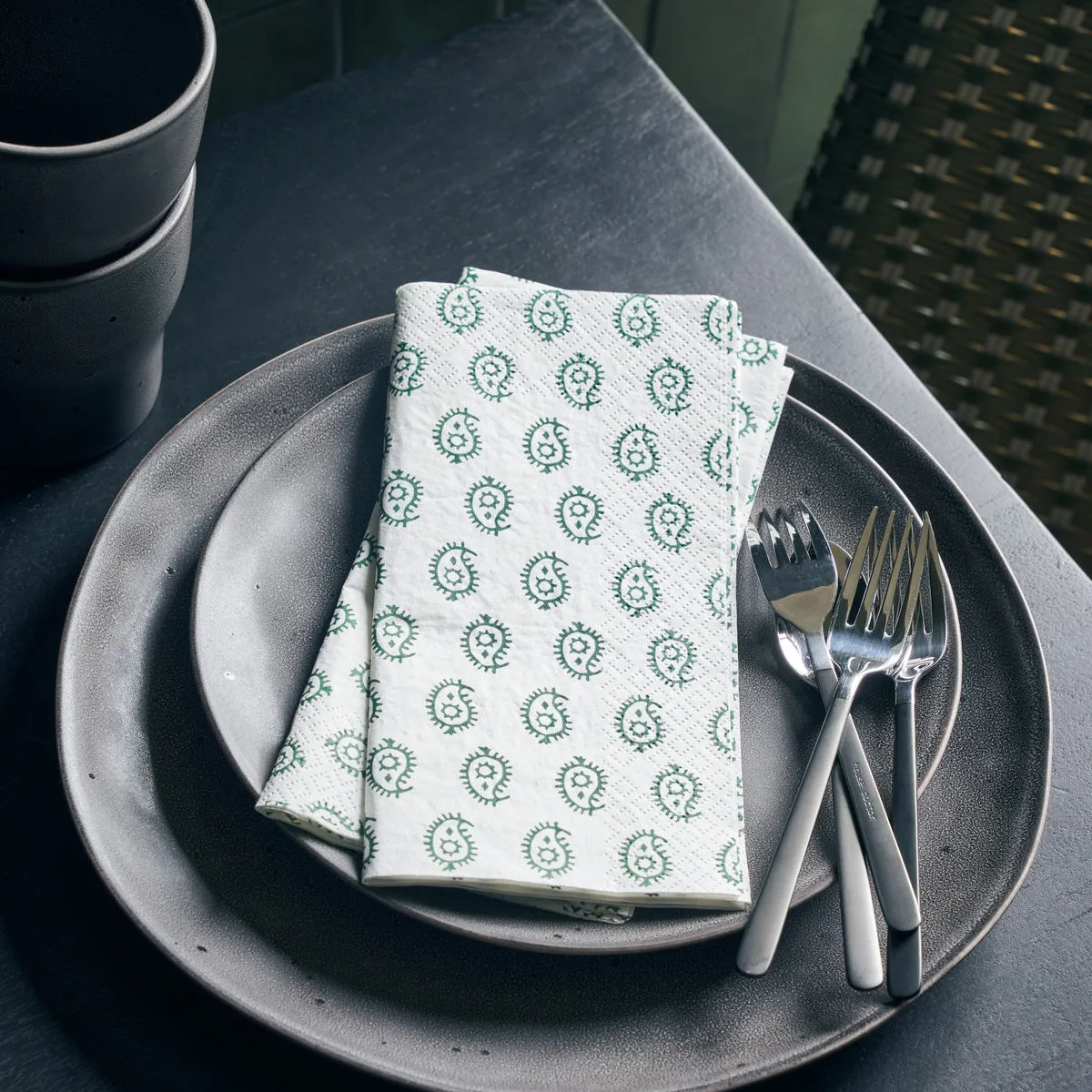 Arke Servietten 40st, Grün House Doctor