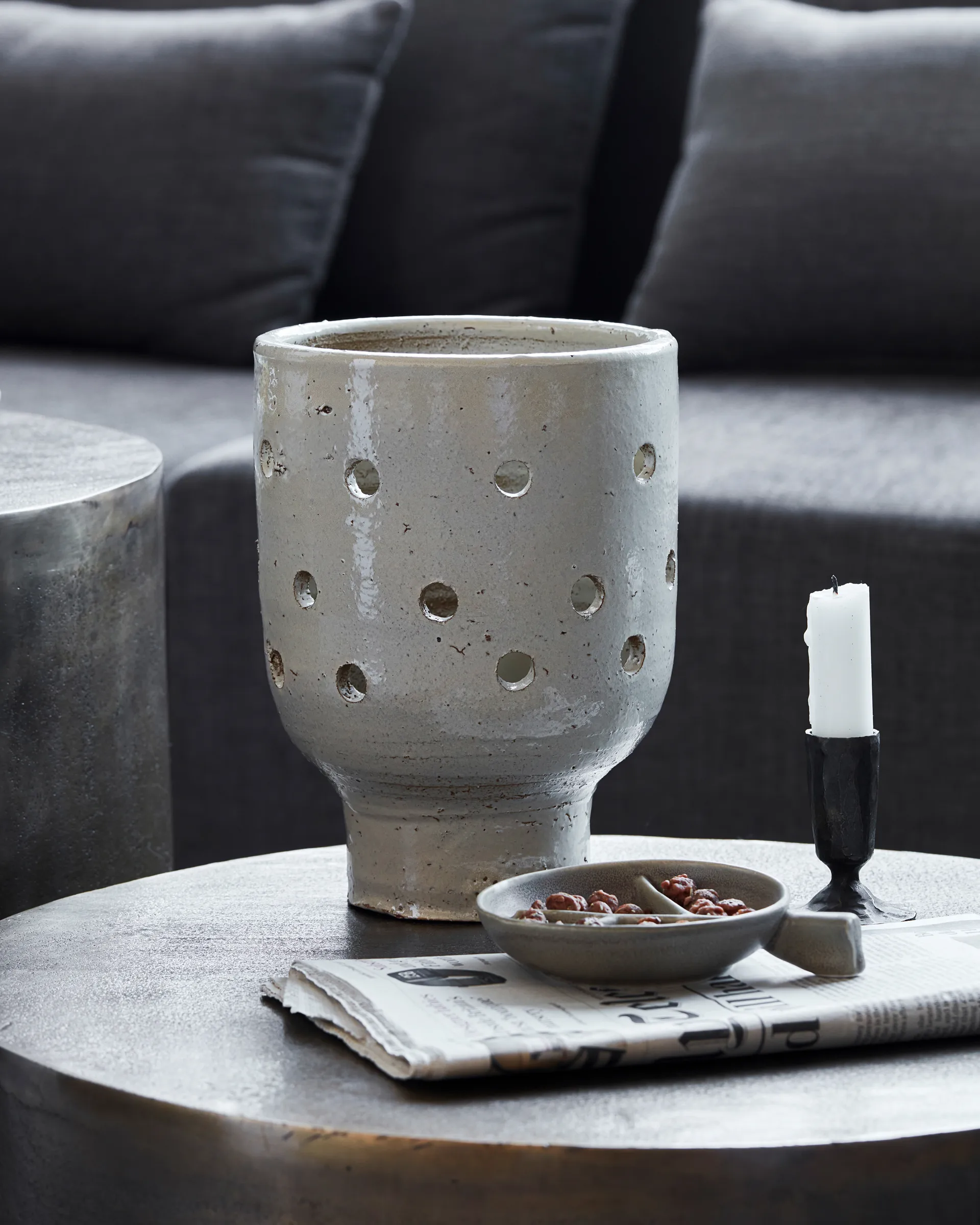 Artist Teelichthalter Ø15cm, Beige House Doctor