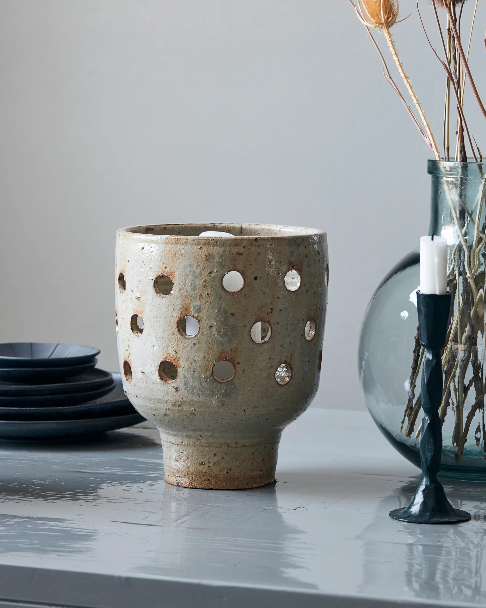 Artist Teelichthalter Ø20cm, Beige House Doctor