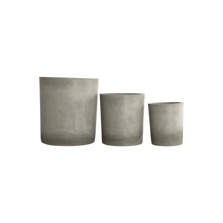 Ave Topf 3er-Pack - Cement - House Doctor