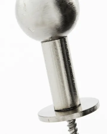 Ball Haken 2er-Pack - Silber-Finish, Ø4x2 cm - House Doctor