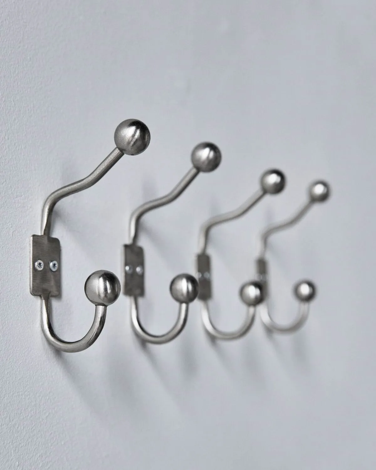Ball Haken 2er-Pack, Silber-Finish, Ø7x13 cm House Doctor