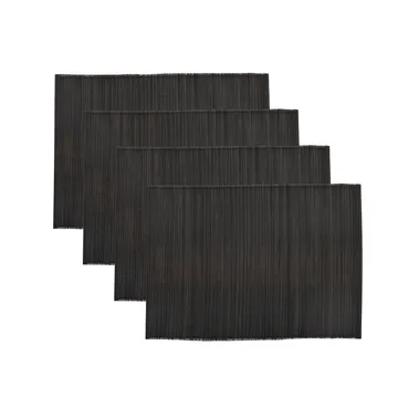 Bamb Platzdecke 33 x 45cm 4er Pack - Schwarz - House Doctor