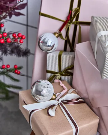 Bano Christbaumkugeln 4er Pack - Silber - House Doctor