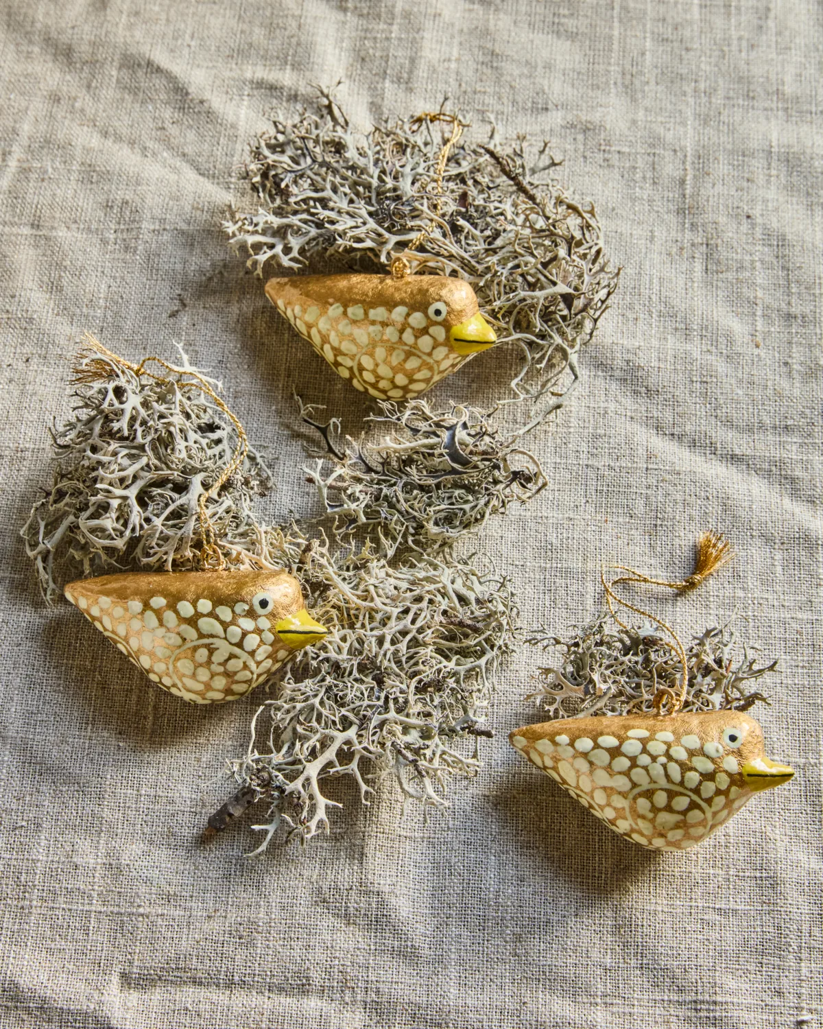 Bird Osteranhänger 3-teilig, Gelb House Doctor