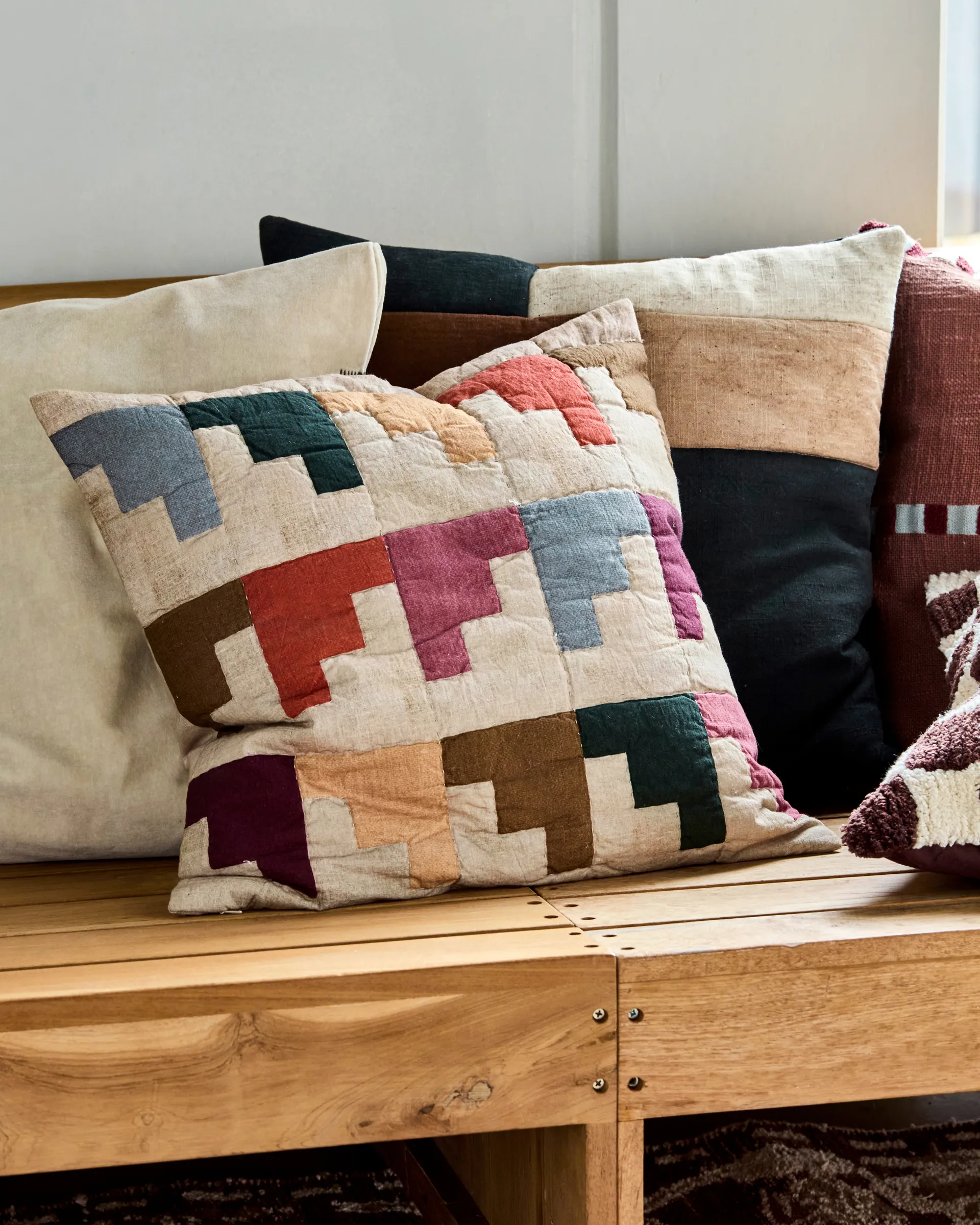 Block Kissenbezug 50x50 cm, Multi House Doctor