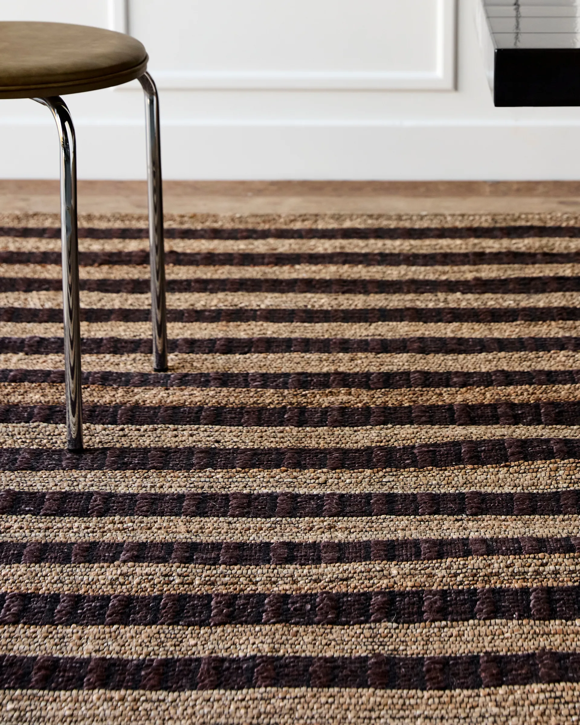 Block Teppich braun-natur, 160 × 230 cm House Doctor