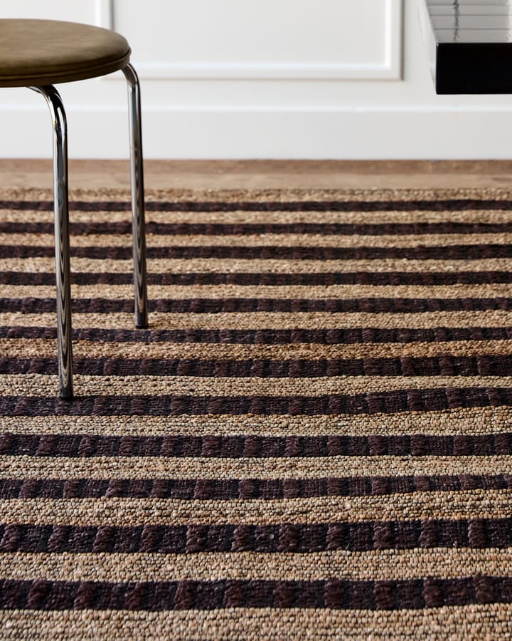 Block Teppich braun-natur, 160 × 230 cm House Doctor