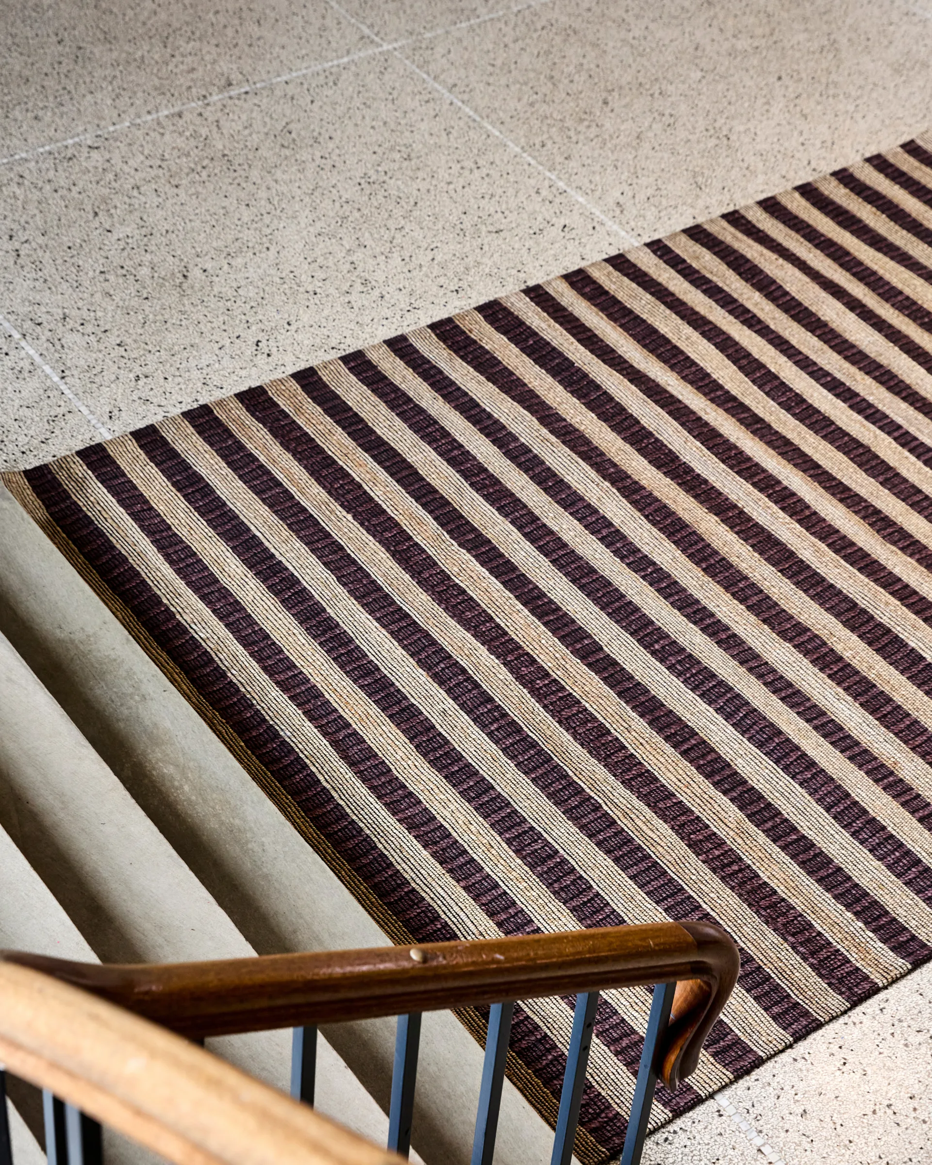 Block Teppich braun-natur, 200×300 cm House Doctor