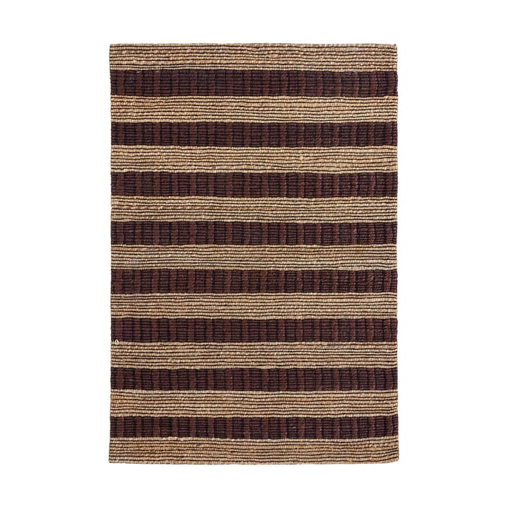 Block Teppich braun-natur - 85×130 cm - House Doctor