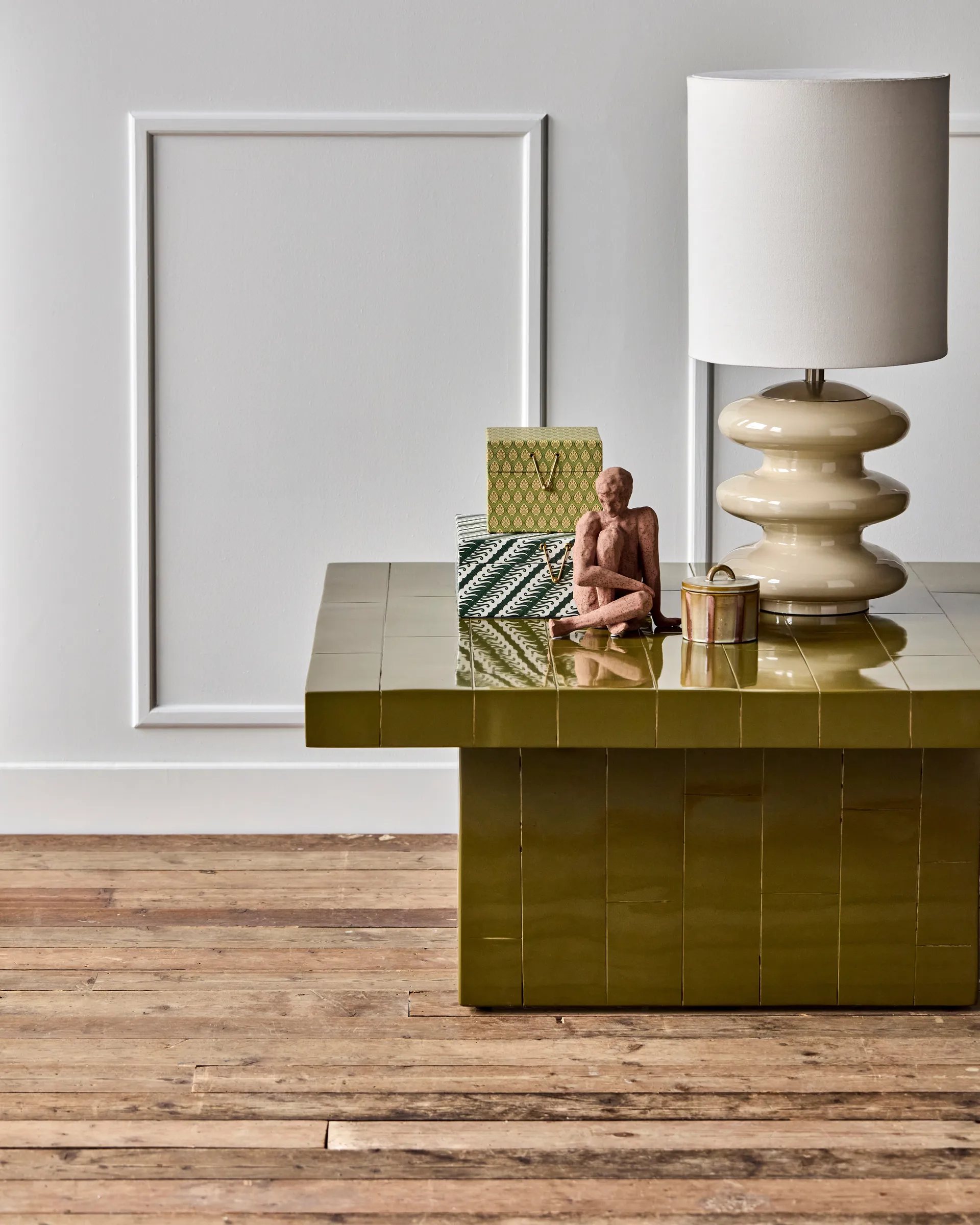 Brick Couchtisch 100x100x44 cm, Grün House Doctor