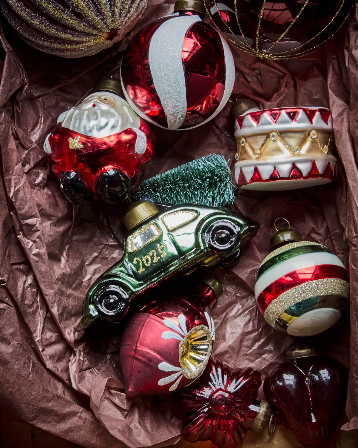 Car Weihnachtsschmuck, Grün-gold House Doctor