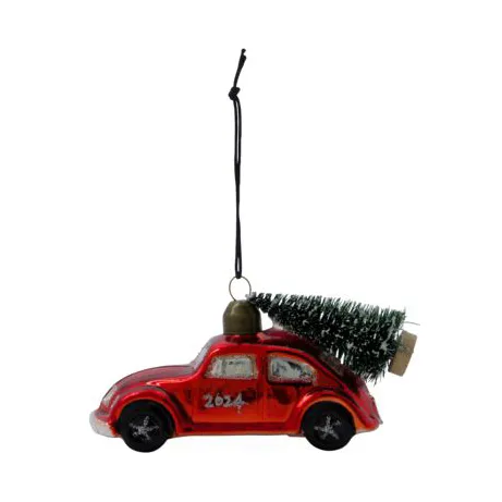 House Doctor Car Weihnachtsschmuck Rot