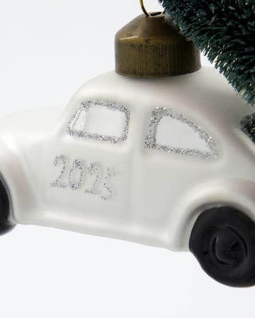 Car Weihnachtsschmuck - Weiß-silber - House Doctor