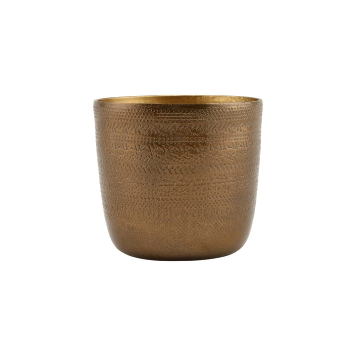 Chappra Blumentopf Ø9,5cm - Antik Messing - House Doctor
