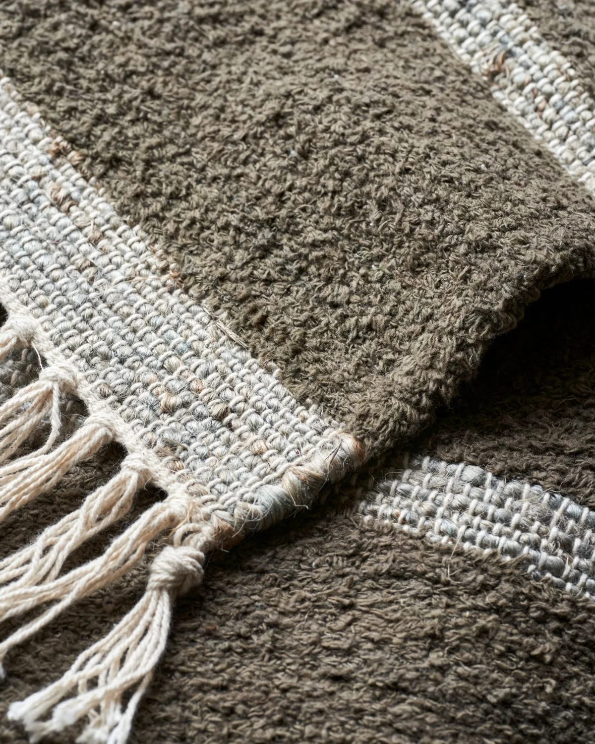 Chen Teppich 60x90 cm, Dunkelbraun House Doctor