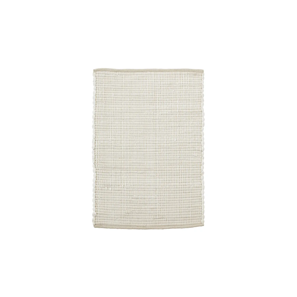 House Doctor Chindi Teppich 60 x 90cm Weiß