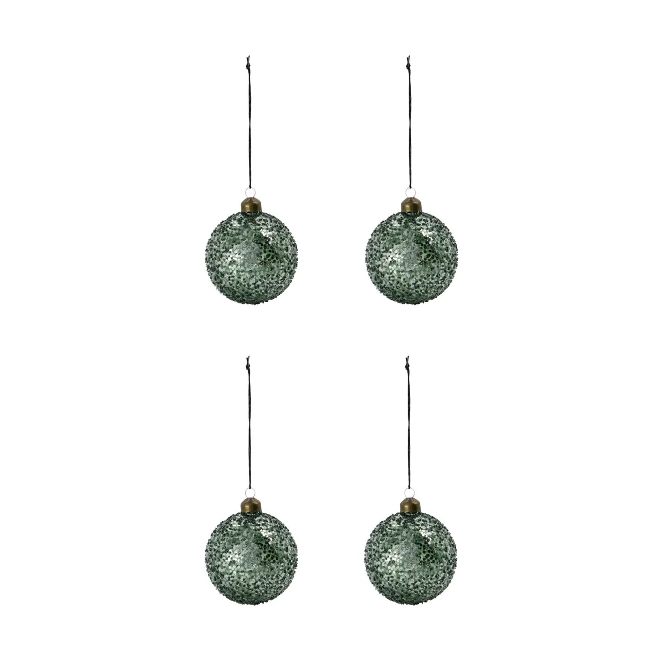 Chosen Weihnachtskugel Ø8 cm 4er-Pack, Grün House Doctor