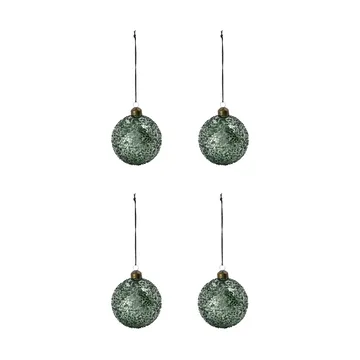 Chosen Weihnachtskugel Ø8 cm 4er-Pack - Grün - House Doctor