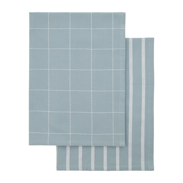 Clean Geschirrtuch 2er Pack - Hellblau - House Doctor