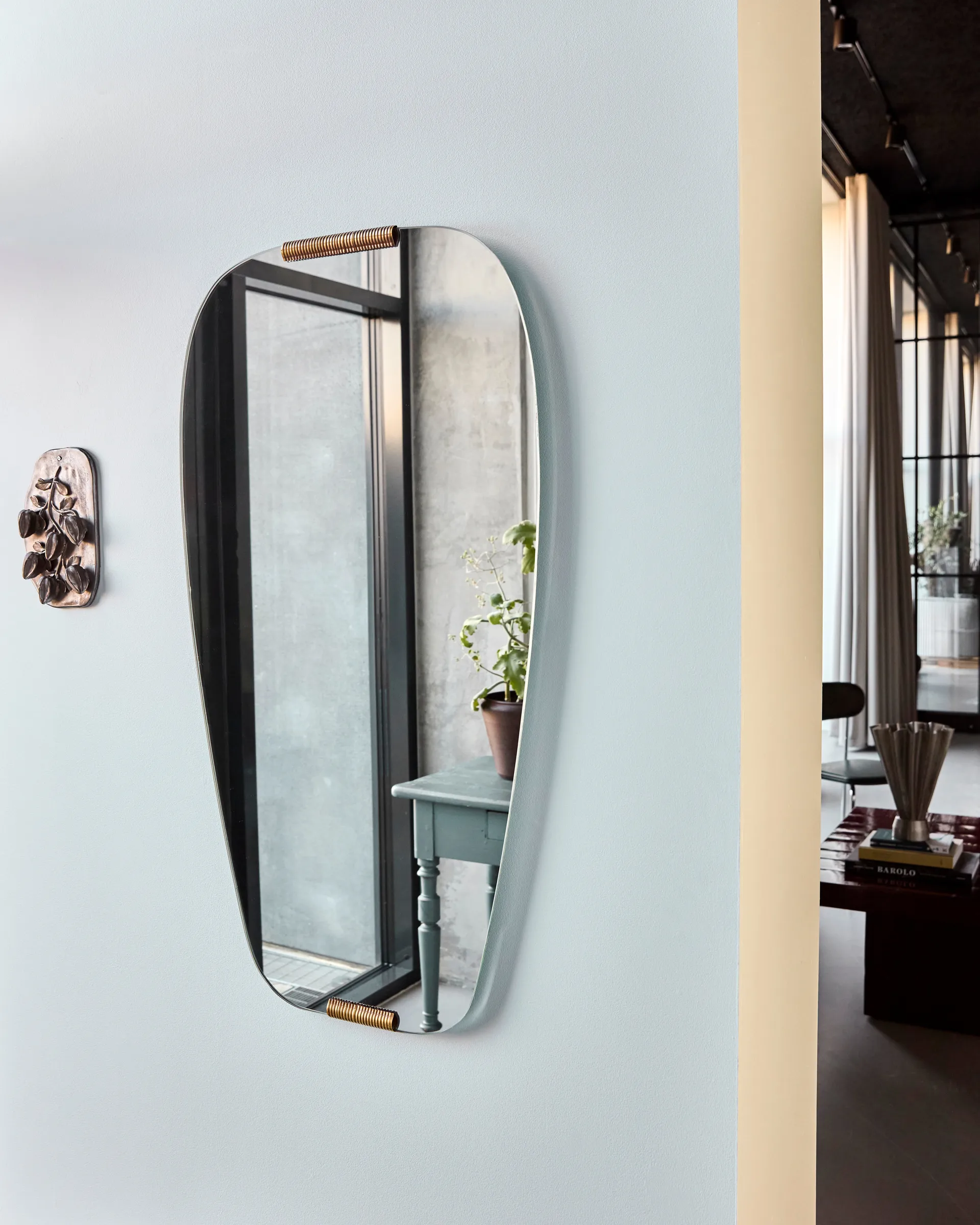 Clips Spiegel 54,5x100 cm, Goldfarben House Doctor