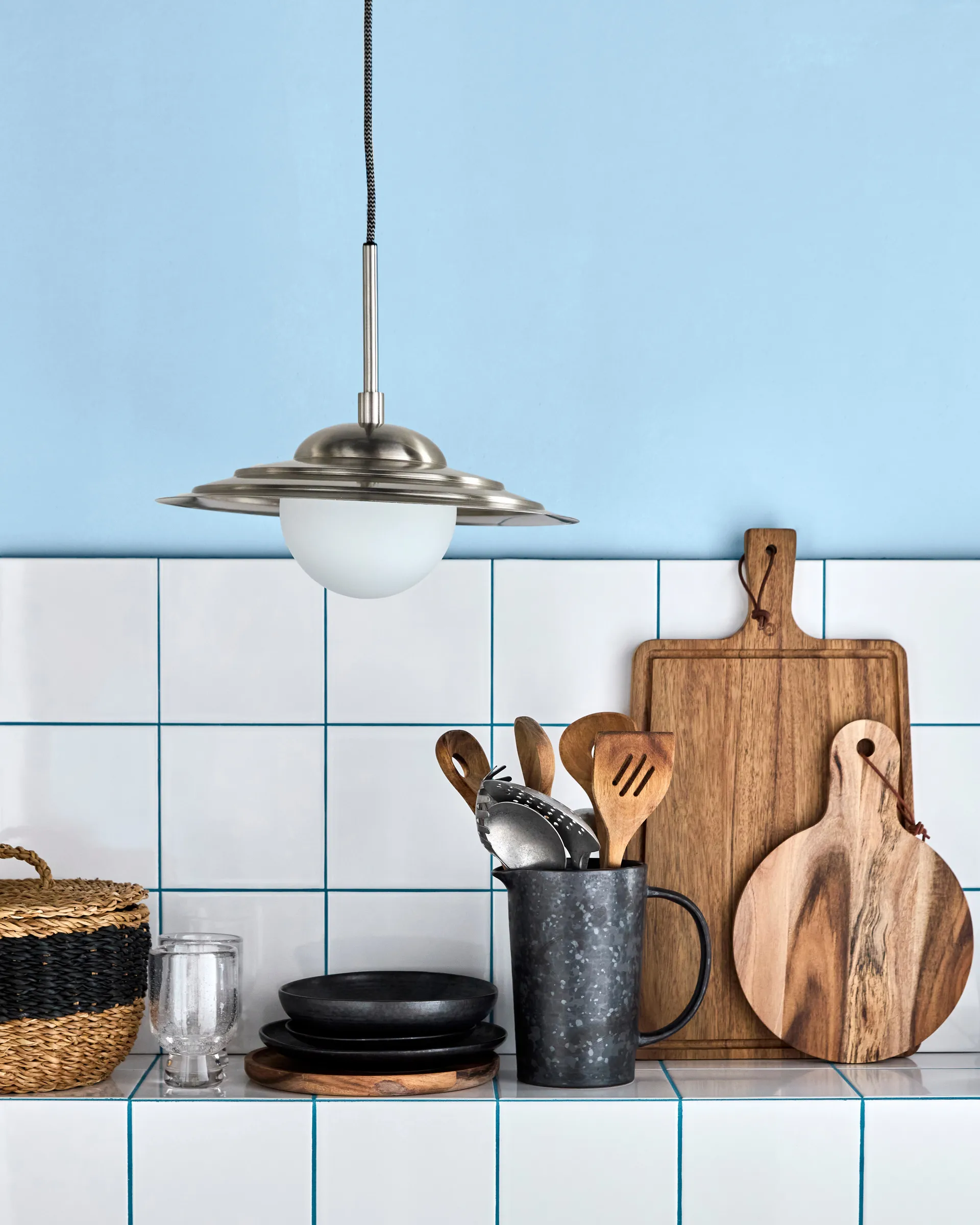 Coin Pendelleuchte, Gebürstetes Silber House Doctor