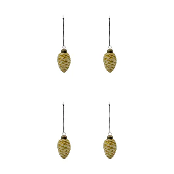 Cone Weihnachtsanhänger 4er Pack - Gold - House Doctor