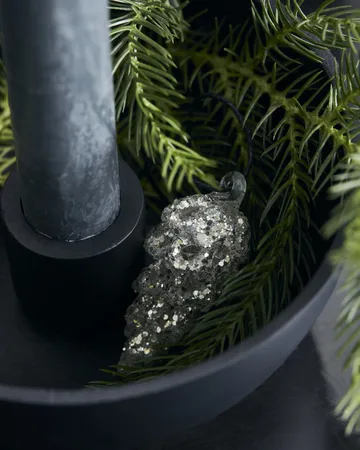 Cone Weihnachtsanhänger 5,5cm 6er Pack - Silver - House Doctor