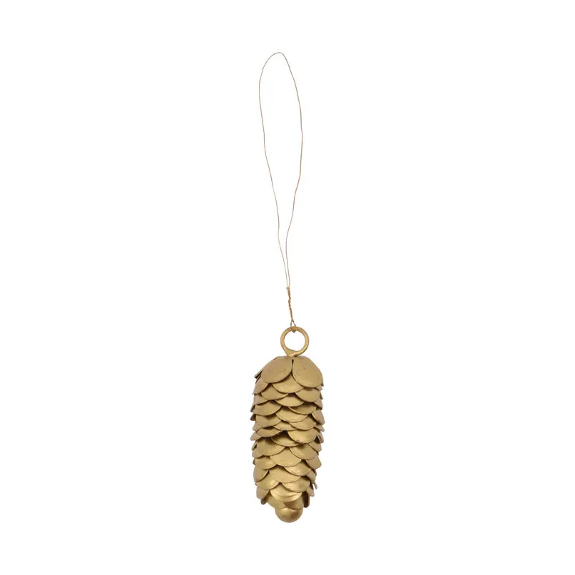 Cone Weihnachtsbaumanhänger 6,5cm 2 Teile, Gold House Doctor