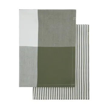 Cook Geschirrtuch 55x75 cm 2er-Pack - Olivgrün - House Doctor