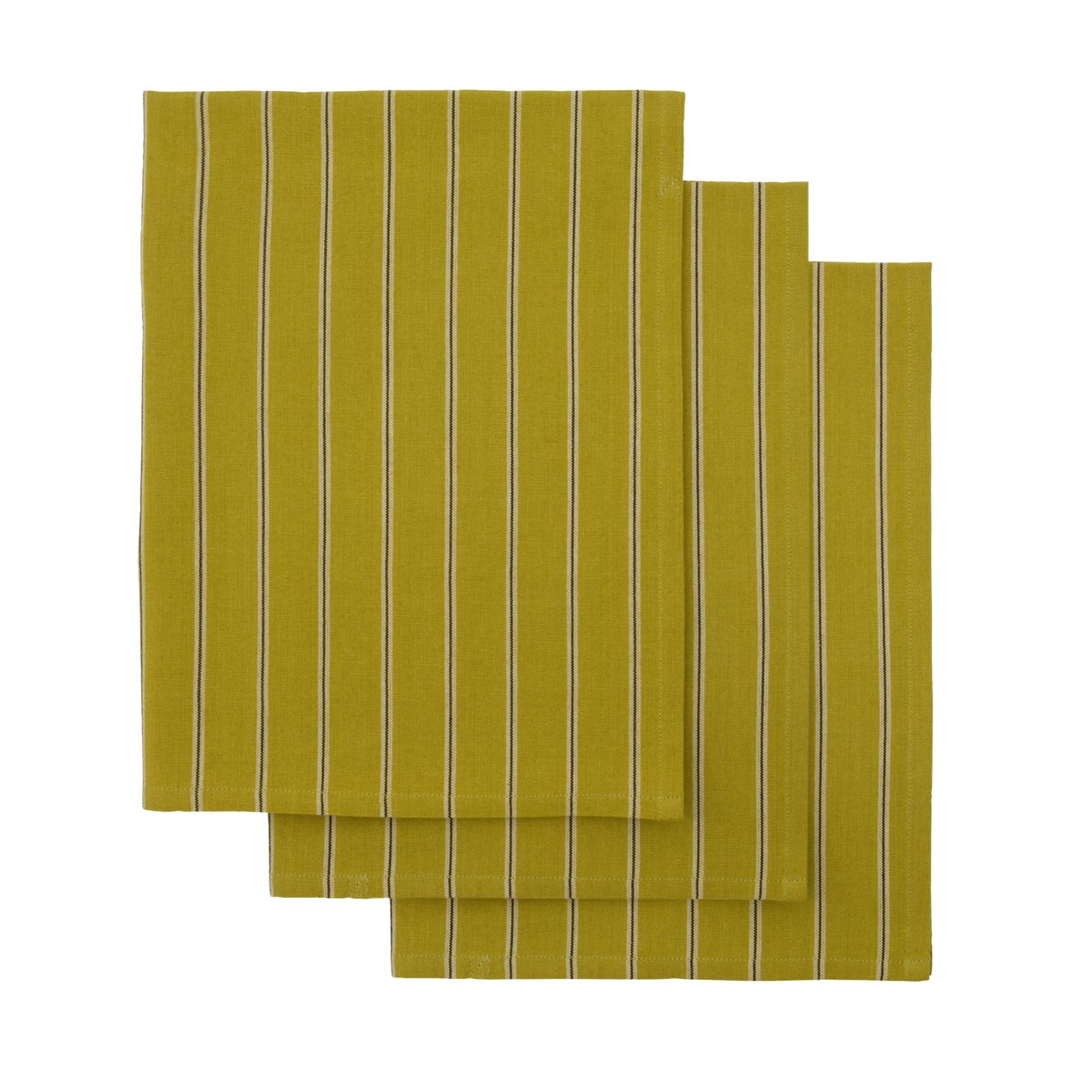 House Doctor Cook Geschirrtuch 55x75 cm 3er-Pack Senfgelb