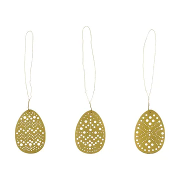 Cut Osteranhänger 3-teilig - Antik Messing - House Doctor