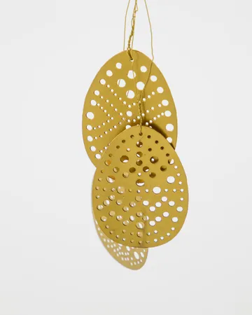 Cut Osteranhänger 3-teilig - Antik Messing - House Doctor