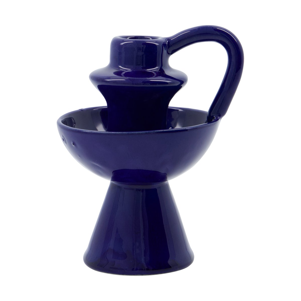 House Doctor Diva Kerzenhalter 14 cm Blau
