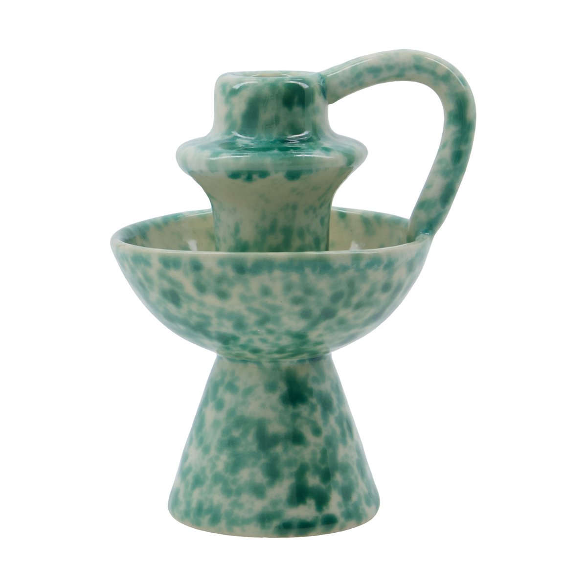 House Doctor Diva Kerzenhalter 14 cm Grün