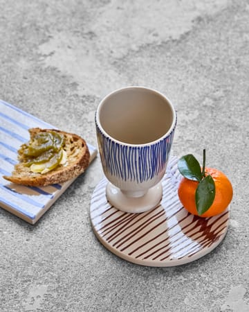 Diva Tasse auf Fuß 25 cl 2-teilig - Off white-Blå - House Doctor