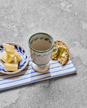 Diva Tasse auf Fuß 25 cl 2-teilig - Off white-Grün - House Doctor