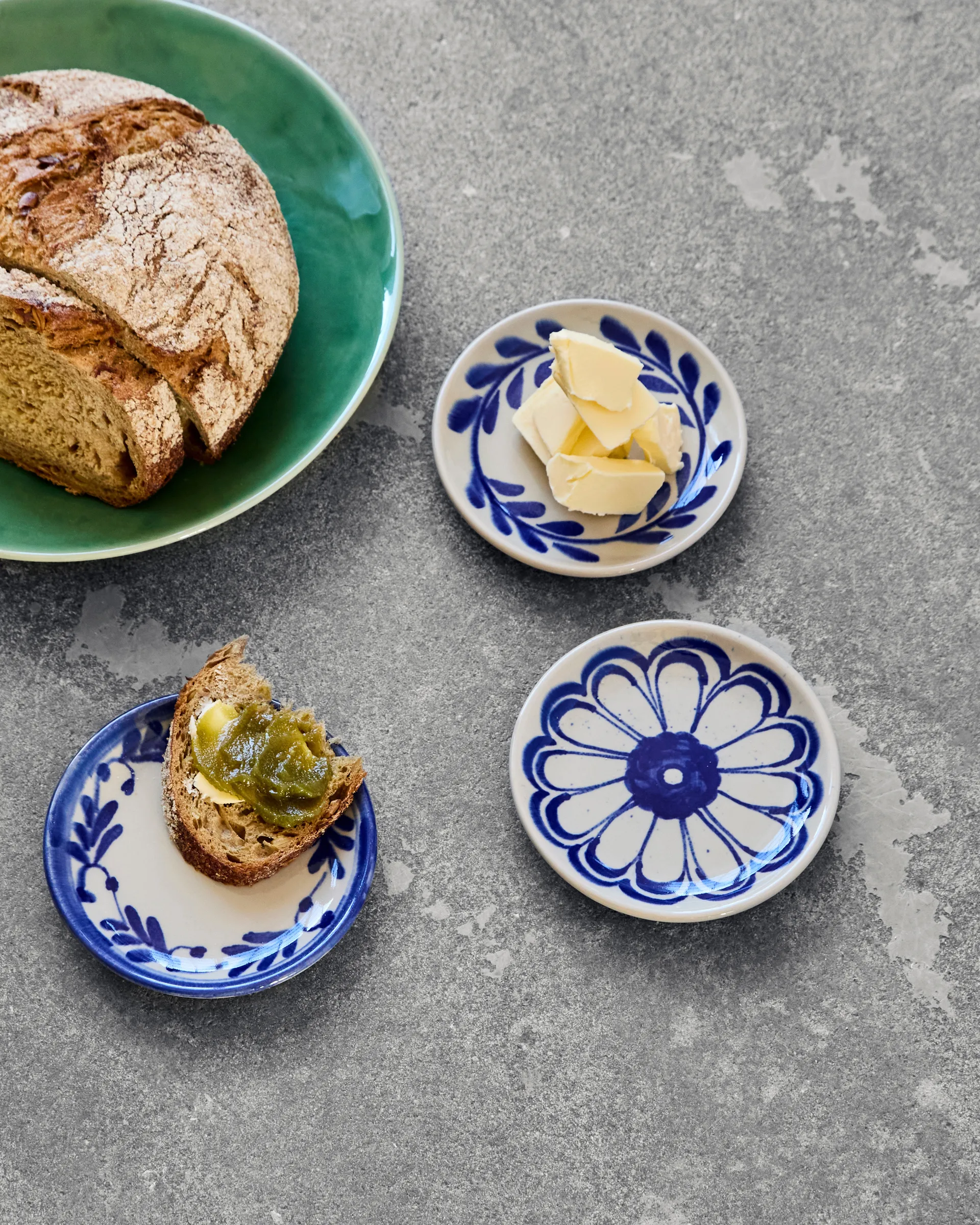 Diva Teller Ø13 cm 3-teilig, Blau House Doctor