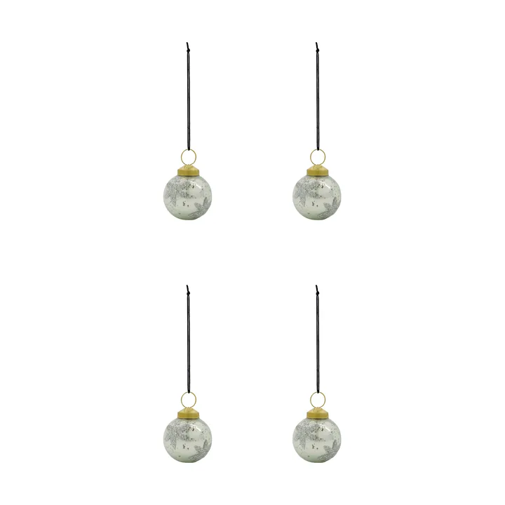 Fiore Christbaumkugel 4er Pack - Hellblau - House Doctor