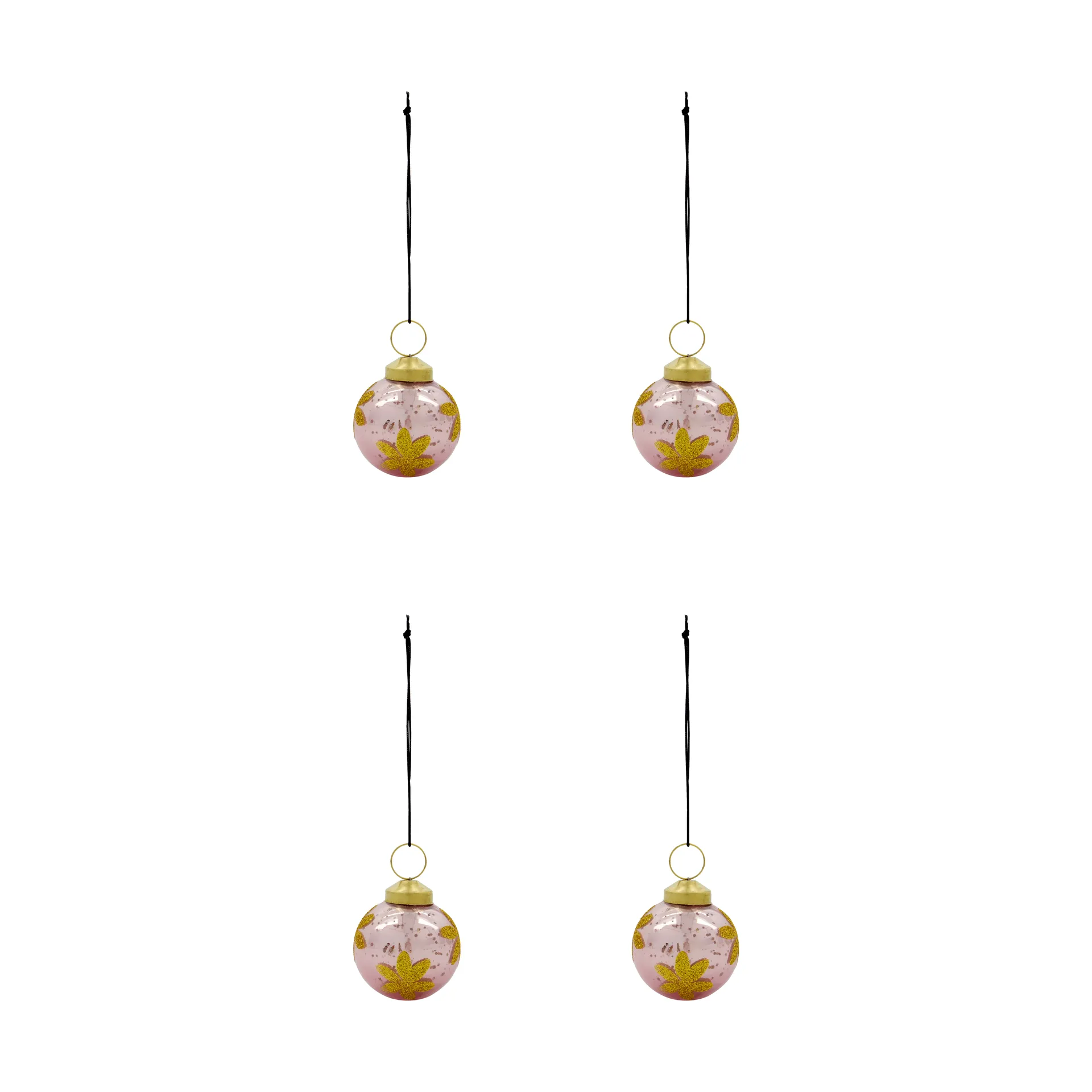 Fiore Christbaumkugel 4er Pack, Rosa House Doctor