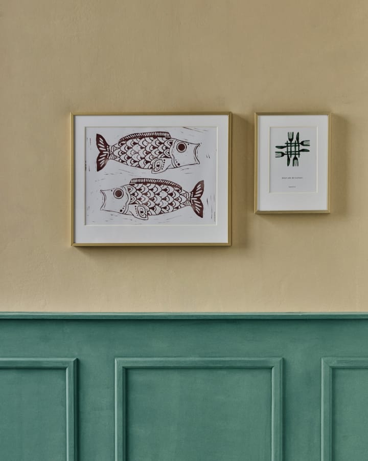 Fish wall art Bild 40x50 cm, Burgundy House Doctor