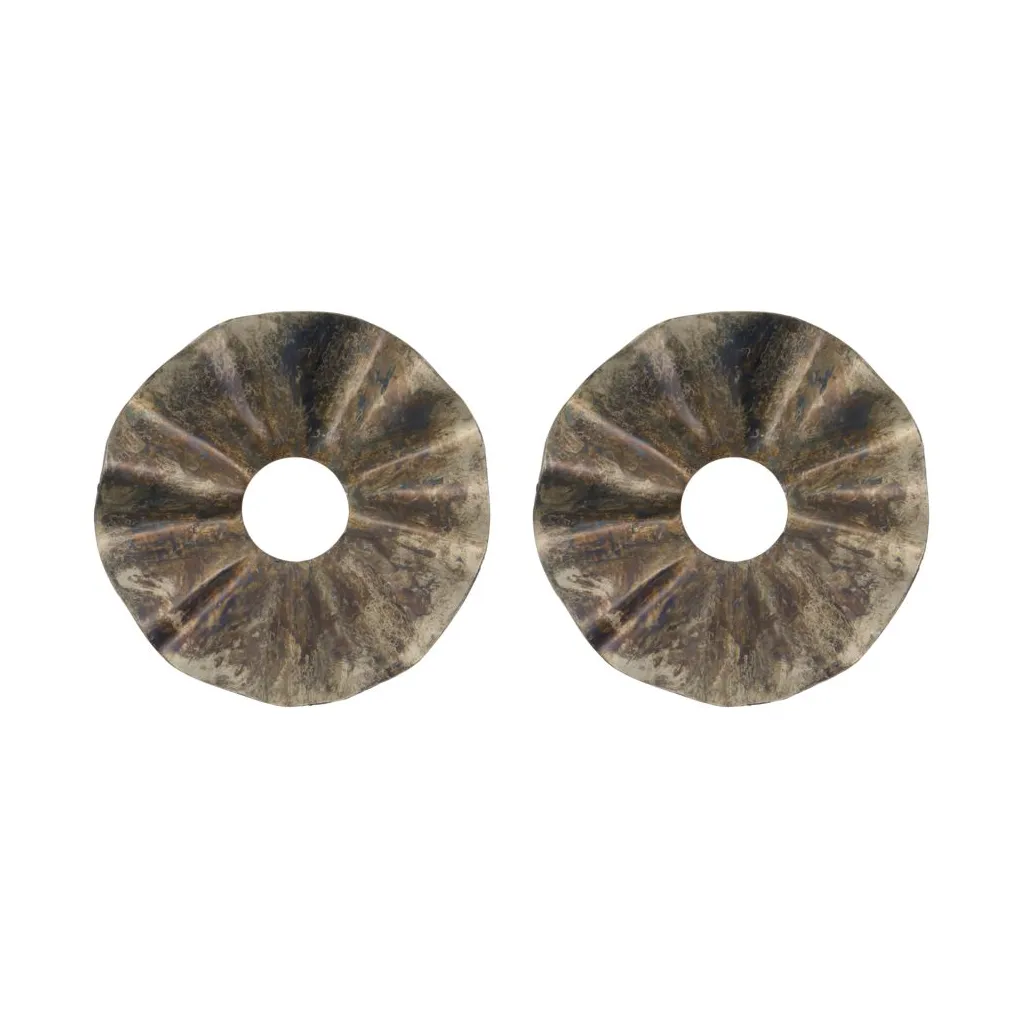 Flolo Kerzenmanschette Ø8,5cm 2er Pack, Antikbraun House Doctor