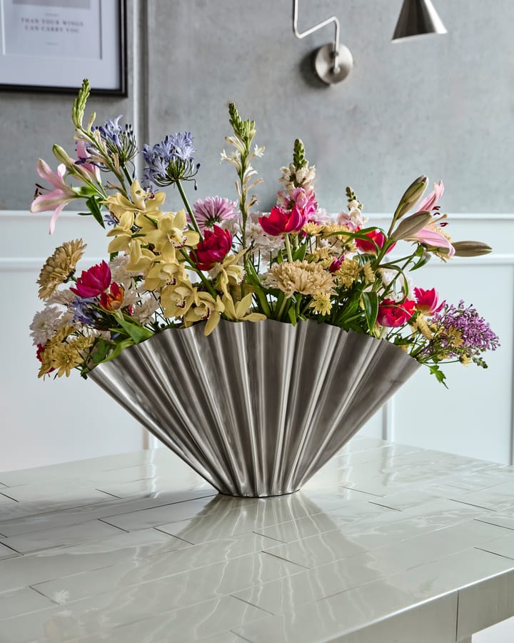 Flood Vase, Gebürstetes Silber House Doctor