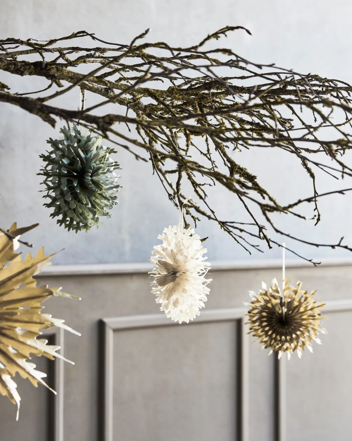 Fold Papierssterne 12er-Pack, goldfarbend House Doctor