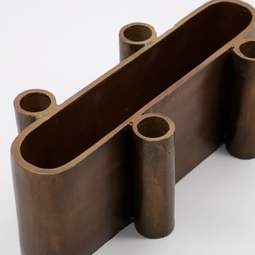 Four Adventskerzenhalter oval - Antikes Messing - House Doctor