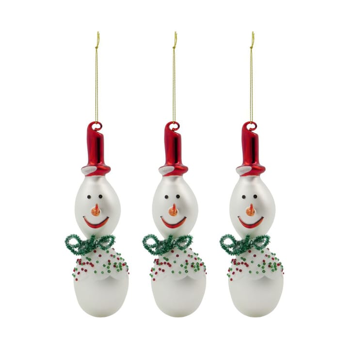 Frosty Weihnachtsbaumanhänger 15,9cm 3er Pack, White House Doctor