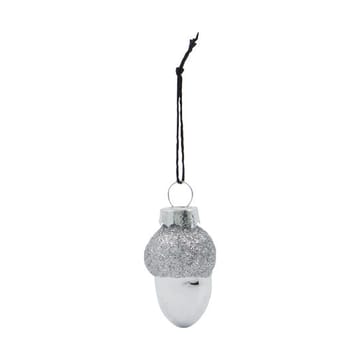 Glint Weihnachtsbaumanhänger 5,8cm 6er Pack - Silver - House Doctor